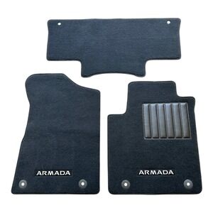 Nissan Armada 2021 Carpet Floor Mats Black 3 Piece Set T99E2 5ZW Front & Rear